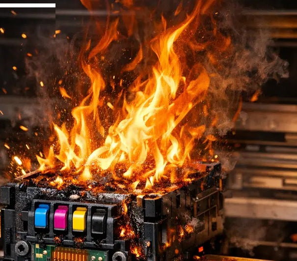 printer head burning