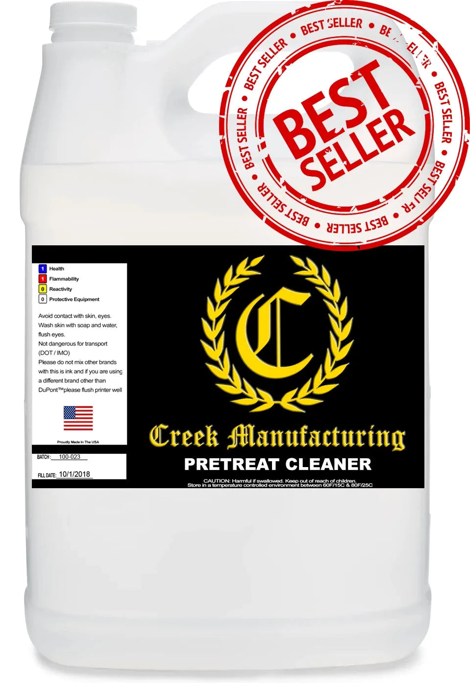 Creek Manufacturing CONCENTRATED Pretreatment / Pretreater Machine Cleaning Solution